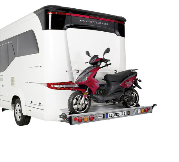 Lastenträger  Sawiko Ligero III für 1 Roller + 2 Fahrräder mit Aufnahmeelement kurz