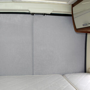 Thermovorhang Hindermann passend für Fiat Ducato X250/ X290 ab 2007, Hecktür 2-tlg. Türausschnitt hoch hellbeige