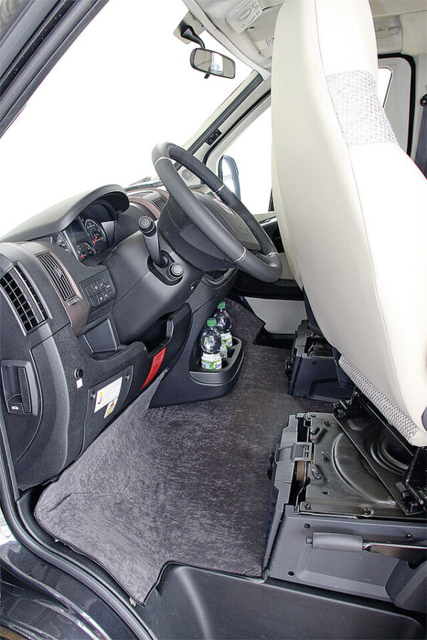 Fußraumisolierung Hindermann passend für Fiat Ducato X250/ X290 ab 2007, keine Wannenform Farbe anthrazit