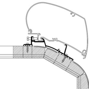 Roof Adapter passend für LMC Explorer Cruiser 2018 550 cm