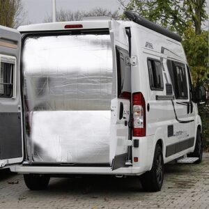 Thermovorhang HINDERMANN passend für Fiat Ducato ab 2007 Hecktür Fb. hellgrau