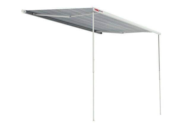Dachmarkise Fiamma F80 S 340 x 250 cm Tuch Fb. royal grey Gehäuse Fb. titanium