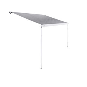 Dachmarkise Thule Omnistor 6300 500 x 250 cm Tuch Fb. mystic grey Gehäuse Fb. weiß 12 V