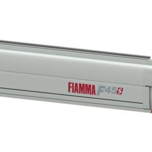 Wandmarkise Fiamma F45 S 400 x 250 cm Tuch Fb. royal grey Gehäuse Fb. titanium