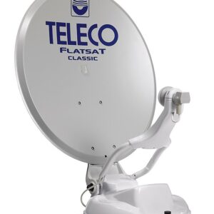 Satanlage automatisch TELECO Flatsat Classic BT 65 Twin Farbe weiss
