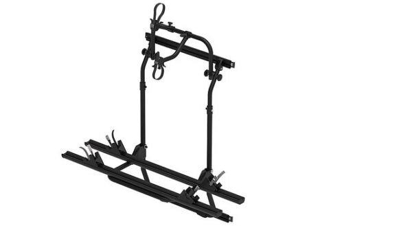Fahrradträger passend für Euro Carry MB Sprinter ab 06, VW Crafter ab 07/06 - 16, 2 Räder Tragl. 35 kg schwarz/eloxiert