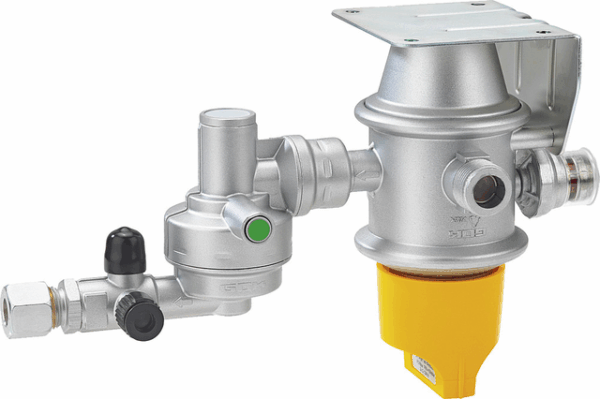 Gasdruck-Regelanlage GOK Caramatic DriveTwo horizontal 30 mbar 1,5 kg/h 2 x AG M20x1,5 x RVS10/8