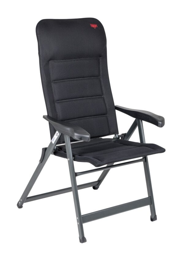 Air Deluxe Campingstuhl CRESPO ohne Kopfpolster 67 x 119 x 77 cm Farbe grau