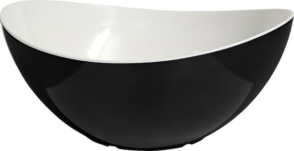 Salatschale Melamin gimex Linea Black 2 l Farbe weiß / schwarz