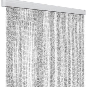 Türvorhang Arisol Rain 100 x 220 cm Farbe weiß/ silber