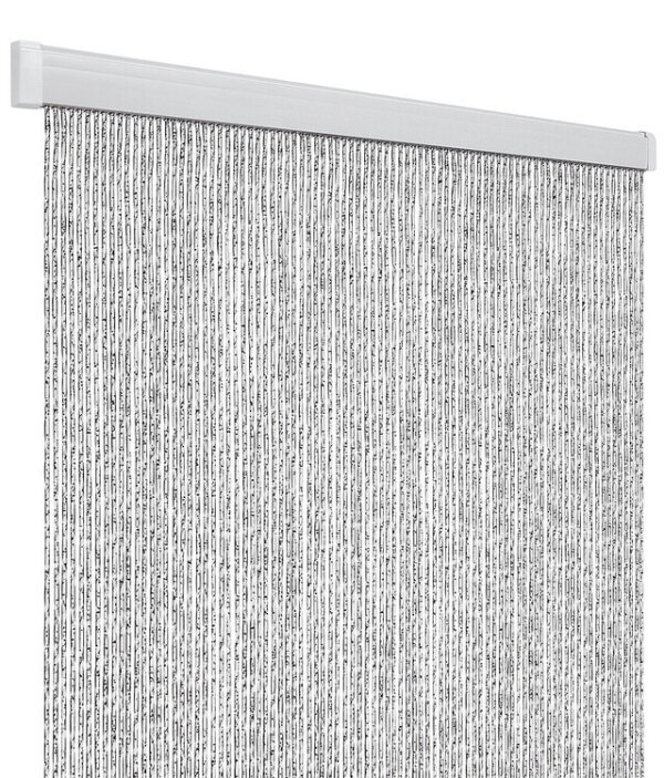 Türvorhang Arisol Rain 60 x190 cm Farbe weiß/ silber