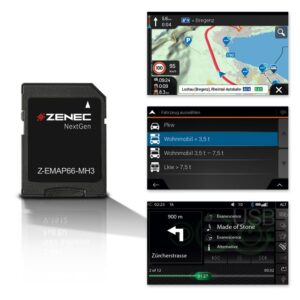 Navigationssoftware ZENEC Z-EMAP66-MH3 - Z-N965 für Reisemobile 3 Jahre kostenlose Updates