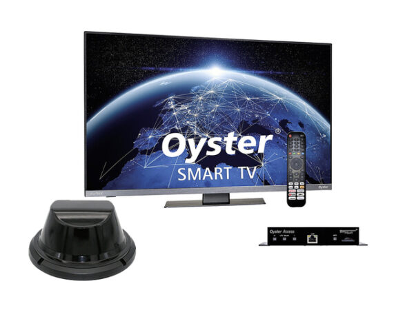Satanlage automatisch Oyster 65 Single LNB SKEW Premium inkl. Oyster Smart TV 22 Zoll