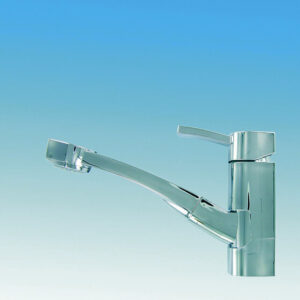 Autom. Einhebelmischer Comet M3 CAPRI mit ausziehb. Dusche 1,5 m Schlauch,  Fb. silber NFL 350 mm, 8 / 10 mm