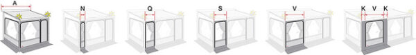 Frontpanel 40 Van Fiamma für Vorzelt