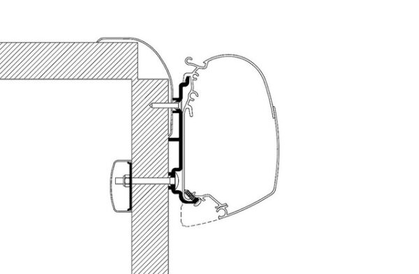 Adapter THULE  passend für Frankia 6 m