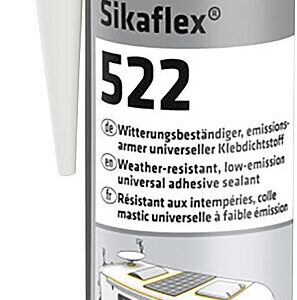 Klebdichtstoff Sikaflex-522, Inhalt 300 ml, Farbe weiß