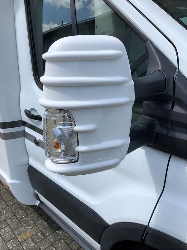 Spiegelschutz Milenco passend für Ford Transit Mark 8 Farbe weiß