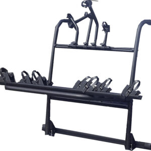 Universalträger EuroCarry Adventure Rack Grundrahmen mit Aufleger, passend für VW T5, 2 Räder, Tragl. 60 kg, schwarz