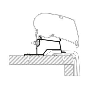 Markisenadapter THULE passend für DachRapido Serie C V21 3,5m