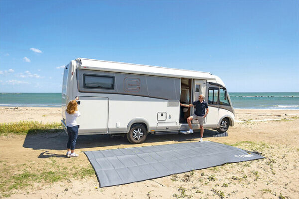 Dachmarkise FIAMMA F80 L 500 x 275 cm Tuch Fb. royal grey Gehäuse Fb. deep black