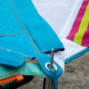 Sonnensegel BENT Zip-Protect Canvas Single verbindbar mit Reißverschluss Farbe grau