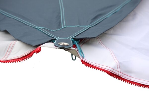 Sonnensegel BENT Zip-Protect Canvas Single Farbe rot – Bild 7