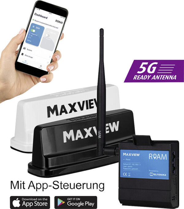 Antenne und Router MAXVIEW Roam Campervan Farbe schwarz