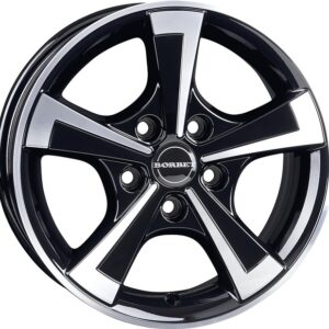 Leichtmetallfelge BORBET CWT 6 x 15 Zoll, black polished matt