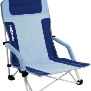 Strandstuhl Brunner Bula Stahl Fb. hellblau / blau