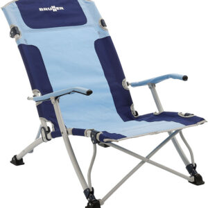 Strandstuhl Brunner Bula XL Stahl Fb. hellblau / blau