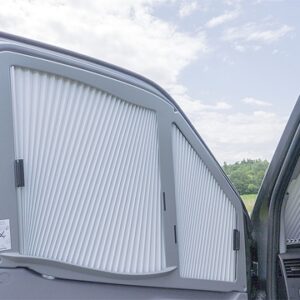 Verdunklungssystem REMIfront III passend für Mercedes Sprinter gerader Spiegelfuß ab 2006 -2018 Farbe grau