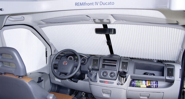 Verdunkelungssystem REMIfront IV passend für Fiat Ducato X290 S8 ab 2021 Sensorpaket groß, Farbe grau