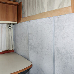 Thermo Trennvorhang Hindermann 222 x 148 cm Farbe hellbeige