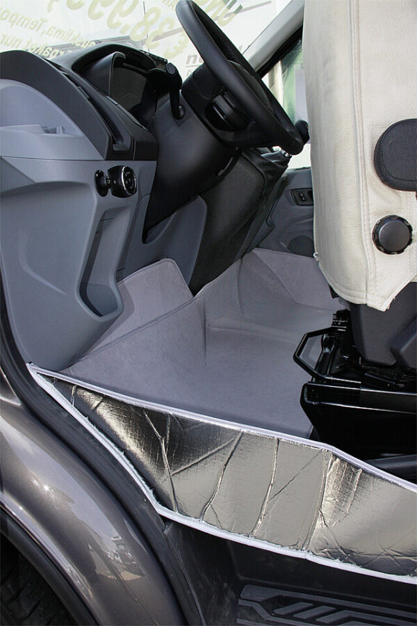 Fußraumisolierung Hindermann passend für Fiat Ducato X250 ab 2007/X290 ab 2014 Farbe hellgrau