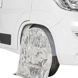 Radschutzhülle Hindermann m, Sonnenreflektion 15 Zoll 66,5 / 21,5 cm Fb.  dunkelgrau alu für RM