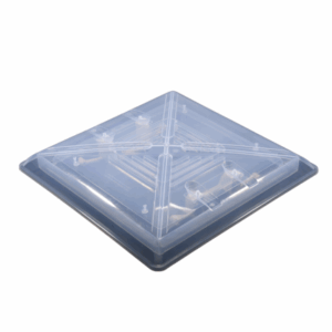 Ersatzhaube MPK zu Modell 4600 / 4600K Ausschnittmaß 40 x 40 cm Farbe Rahmen creme weiß 9001 Haube transp.