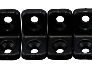 Möbelverbinder-Kunststoff- winkel Farbe schwarzgrau Inhalt 6 Stück