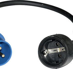Stecker CEE auf Schukokupplung Kabellänge 0,5 m mit Kontrollleuchte