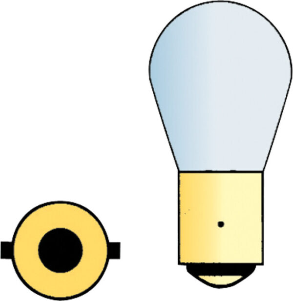 KFZ-Lampe Bajonettsockel BA 15 12 V / 10 W / Ø 22 mm / D Blister 2 St.