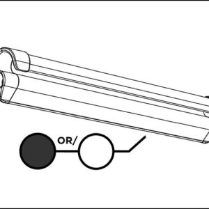 Befestigungsschiene Thule QuickFit / EasyLink bis 400 cm Wandmontage _8000/4200/4900/ 5003_ Fb. weiß