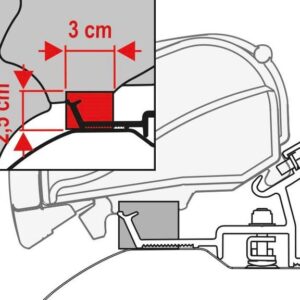Rain Guard F65/F80S Länge 50 cm
