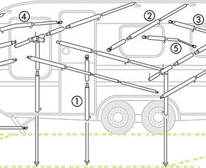 Zwischenstück piper Stahl Durchm. 22 mm 80 cm Inhalt 2 Stück