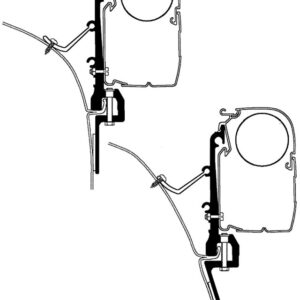 Adapterschiene 400 cm für Wandmarkise THULE Omnistor Serie 5/8 passend für Bürstner IxeoT680