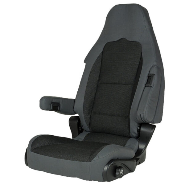 Pilotsitz SPORTSCRAFT S 10.1. Inkl. Lordosenstütze Tilt Beifahrerseite Farbe tavoc 2 schwarz / grau