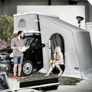 Vorzelt AirPass für Geländewagen zu Dachzelt min. Höhe 186 - max. 200 cm Farbe grau