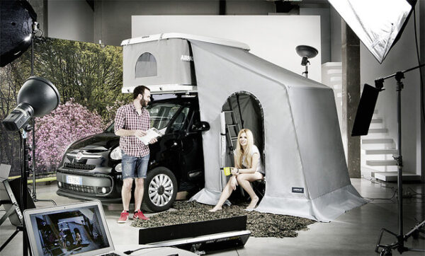 Vorzelt AirPass für Transporter zu Dachzelt min. Höhe 201 - max. 220 cm Farbe grau
