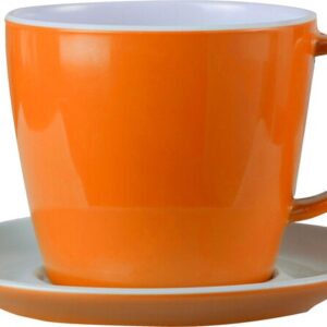 Tasse mit Untertasse Melamin 250 ml. Fb. marine blau