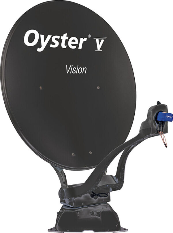 Satanlage automatisch Oyster 5 Premium 85 Twin SKEW Farbe anthrazit inkl. Smart TV 24 Zoll