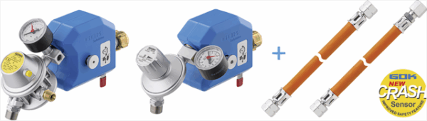 Gasdruck-Regelanlage GOK Caramatic SafeDrive Plus 30mbar 1,5 kg/h G.2 Shell-F x RVS10/8 SV
